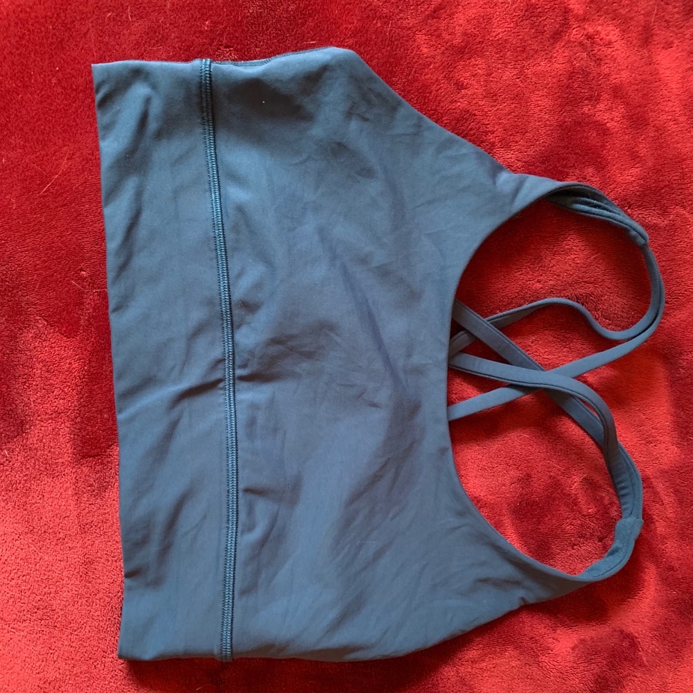 Lululemon Energy Long Line Bra Size 8, Dark blue